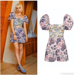 Autumn Adeigbo Liadan jumpsuit floral romper